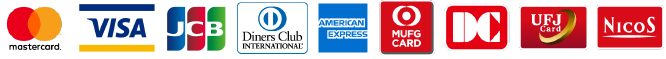 クレジットカード (VISA、MASTER、JCB、AMERICAN EXPRESS、DINERS CLUB)