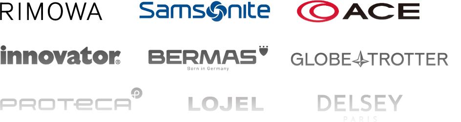 RIMOWA Samsonite ACE innovator BERMAS Antler PROTECA Sunco DELSEY
